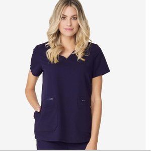 FIGS Limited Edition Accra Feather Scrub Top